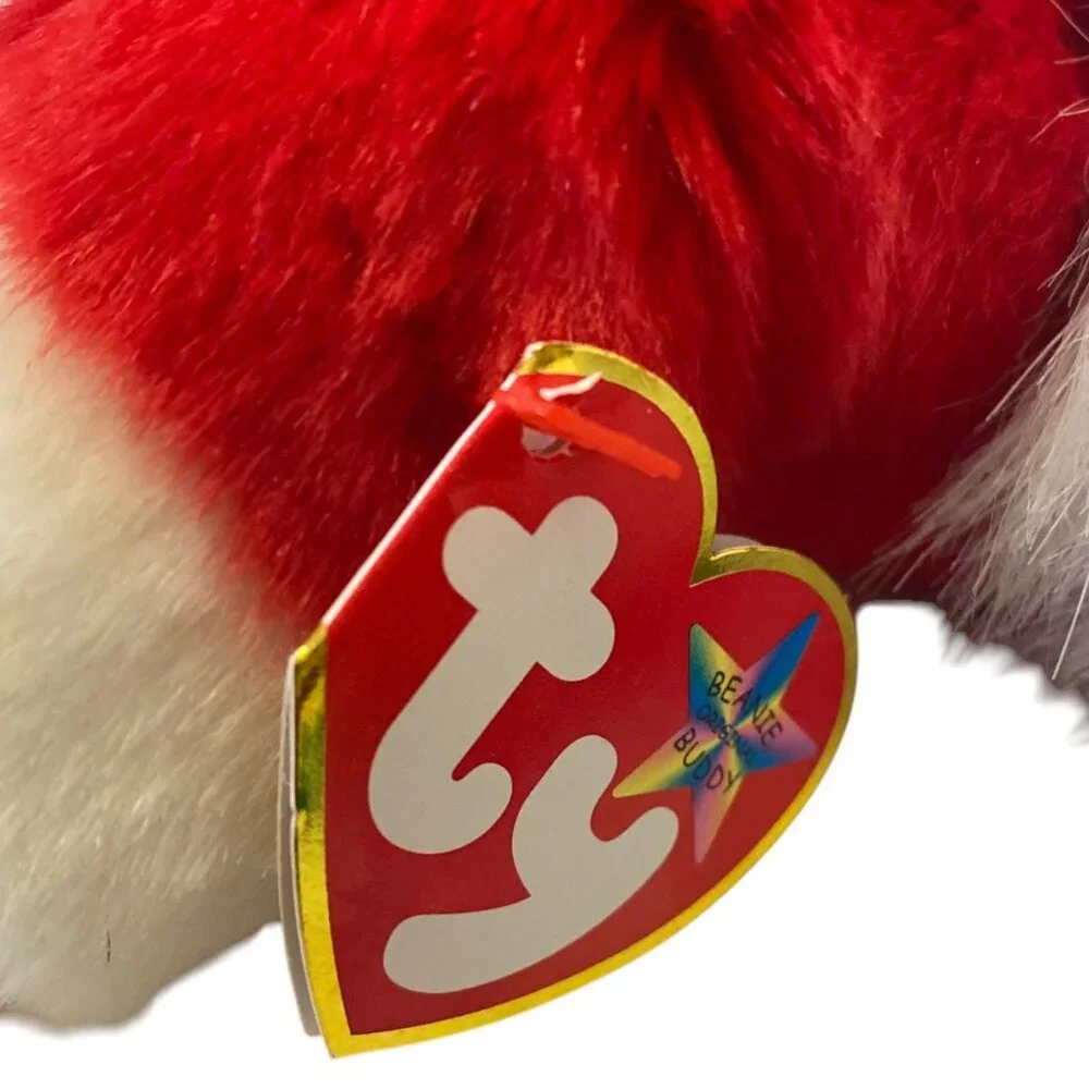 Ty‎ Beanie Buddies Santa Beanie Baby Christmas Plush Toy Red & White 14” w/ Tag